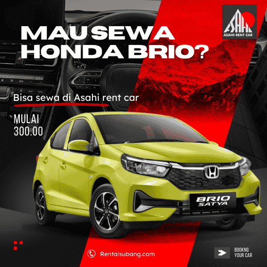 Sewa Mobil Honda Brio di Subang