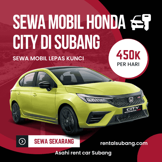 Sewa Mobil Honda City di Subang